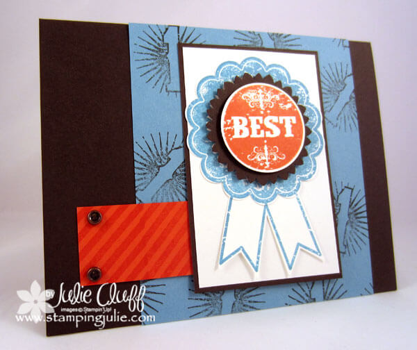 blue ribbon fathers day card